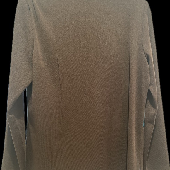 Exclusively Mistook, Zip Front, Color Block Jacket, Size L, Brown with Turquoise - Picture 2 of 5